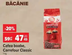 Carrefour Cafea boabe, Carrefour Classic Ofertă