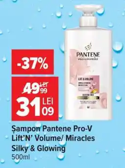 Carrefour Șampon Pantene Pro-V Lift’N’ Volume/ Miracles Silky & Glowing Ofertă