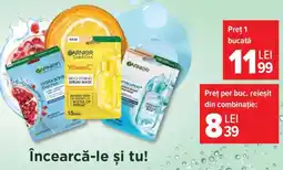 Carrefour Garnier SkinActive Masks Ofertă