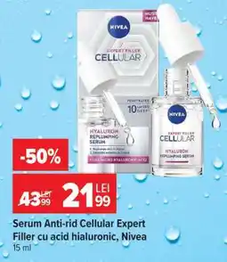 Carrefour Serum anti-rid Cellular Expert Filler cu acid hialuronic, Nivea Ofertă