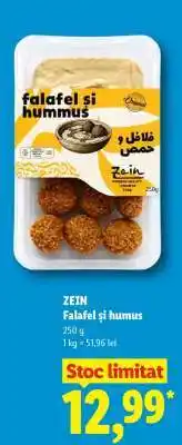 Lidl ZEIN Falafel și humus Ofertă