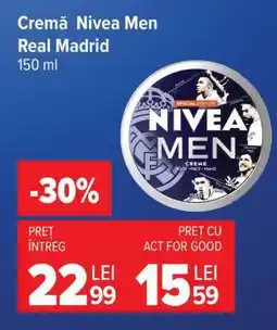 Carrefour Cremă Nivea Men Real Madrid Ofertă