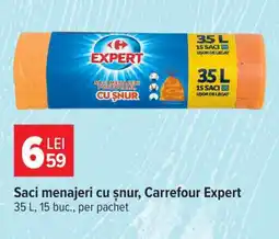 Carrefour Saci menajeri cu șnur Carrefour Expert Ofertă