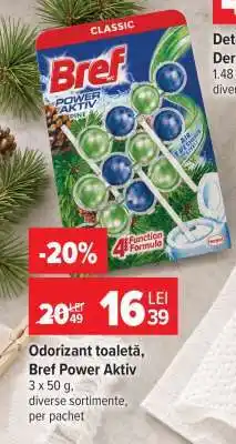 Carrefour Odorizant toaletă, Bref Power Aktiv Ofertă