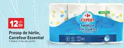 Carrefour Prosoape de hârtie Carrefour Essential Ofertă