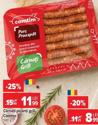 Carrefour Cârnaţi picanţi grill, Comtim Ofertă