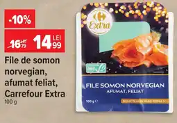 Carrefour File de somon norvegian, afumat feliat, Carrefour Extra Ofertă