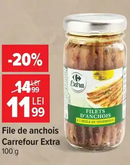 Carrefour File de anchois Carrefour Extra Ofertă