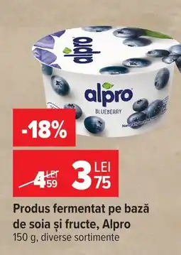 Carrefour Produs fermentat pe bază de soia şi fructe, Alpro Ofertă