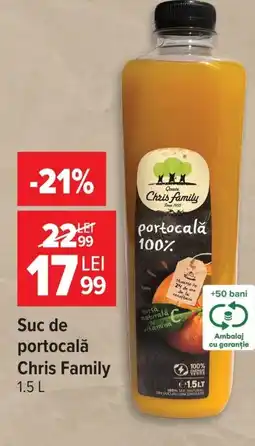 Carrefour Suc de portocală Chris Family Ofertă