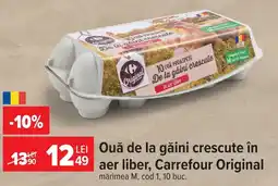 Carrefour Ouă de la găini crescute în aer liber, Carrefour Original Ofertă