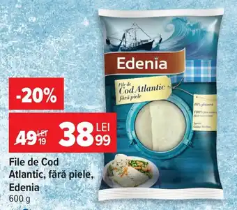 Carrefour File de Cod Atlantic, fără piele, Edenia Ofertă
