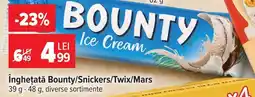 Carrefour Îngheţată Bounty/Snickers/Twix/Mars Ofertă