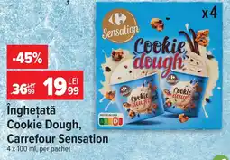 Carrefour Îngheţată Cookie Dough, Carrefour Sensation Ofertă