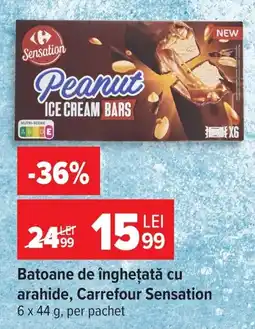 Carrefour Batoane de înghețată cu arahide, Carrefour Sensation Ofertă