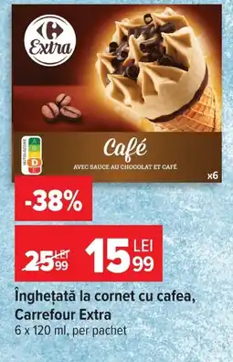 Carrefour Înghețată la cornet cu cafea, Carrefour Extra Ofertă