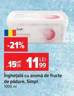 Carrefour Înghețată cu aromă de fructe de pădure, Simpl Ofertă
