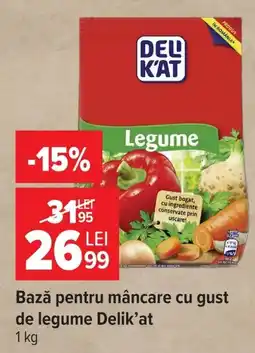 Carrefour Bază pentru mâncare cu gust de legume Delik'at Ofertă
