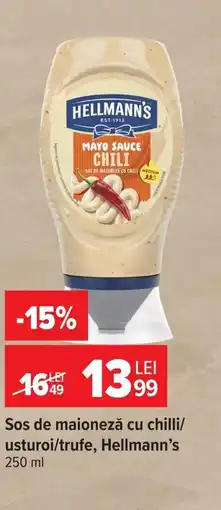 Carrefour Sos de maioneză cu chilli/ usturoi/trufe, Hellmann's Ofertă