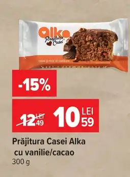 Carrefour Prăjitura Casei Alka cu vanilie/cacao Ofertă