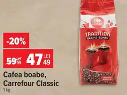 Carrefour Cafea boabe, Carrefour Classic Ofertă