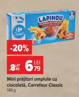 Carrefour Mini prăjituri umplute cu ciocolată, Carrefour Classic Ofertă