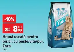 Carrefour Hrană uscată pentru pisici, cu peşte/vită/pui, Zaza Ofertă