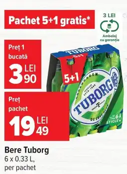 Carrefour Bere Tuborg Ofertă