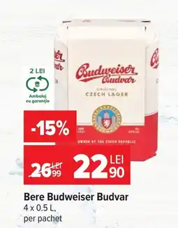 Carrefour Bere Budweiser Budvar Ofertă