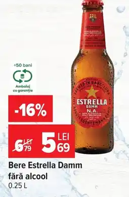 Carrefour Bere Estrella Damm fără alcool Ofertă