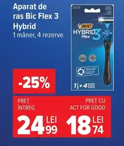Carrefour Aparat de ras Bic Flex 3 Hybrid Ofertă