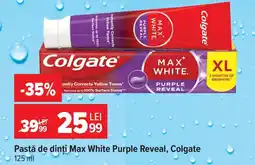 Carrefour Pastă de dinți Max White Purple Reveal, Colgate Ofertă