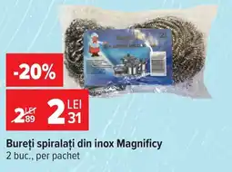 Carrefour Bureţi spiralați din inox Magnificy Ofertă