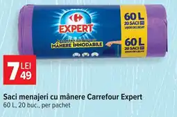 Carrefour Saci menajeri cu mânere Carrefour Expert Ofertă