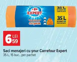 Carrefour Saci menajeri cu şnur Carrefour Expert Ofertă