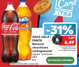 Kaufland COCA COLA/ FANTA Băutură răcoritoare carbogazoasă Ofertă