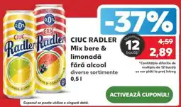 Kaufland CIUC RADLER Mix bere & limonadǎ fără alcool Ofertă