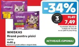 Kaufland WHISKAS Hrană pentru pisici carne Ofertă