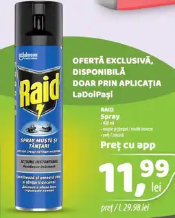 La Doi Pasi RAID Spray Ofertă