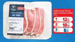 Carrefour Market Cotlet de porc fǎra os, feliat, Carrefour La Piaţă Ofertă