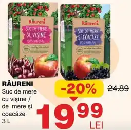 Annabella RÂURENI Suc de mere cu visine / de mere și coacăze Ofertă