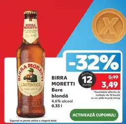 Kaufland BIRRA MORETTI Ofertă