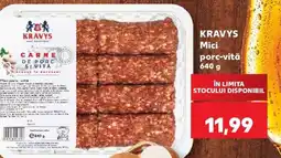 Kaufland KRAVYS Mici porc-vită 640 g Ofertă