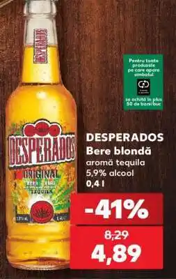 Kaufland DESPERADOS Bere blondă Ofertă