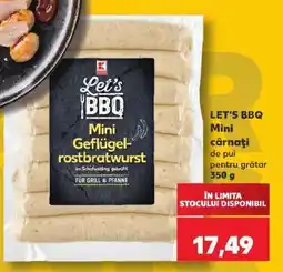 Kaufland LET'S BBQ Mini cârnați de pui pentru grătar 350 g Ofertă