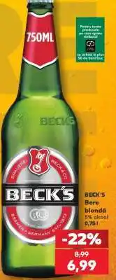 Kaufland BECK‘S Bere blondă Ofertă