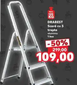 Kaufland DRABEST Scară cu 3 trepte Ofertă