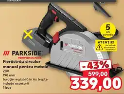 Kaufland Fierăstrău circular manual pentru metale PARKSIDE PERFORMANCE Ofertă