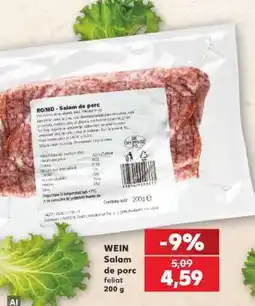 Kaufland WEIN Salam de porc feliat Ofertă