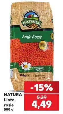 Kaufland NATURA Linte roşie 500 g Ofertă